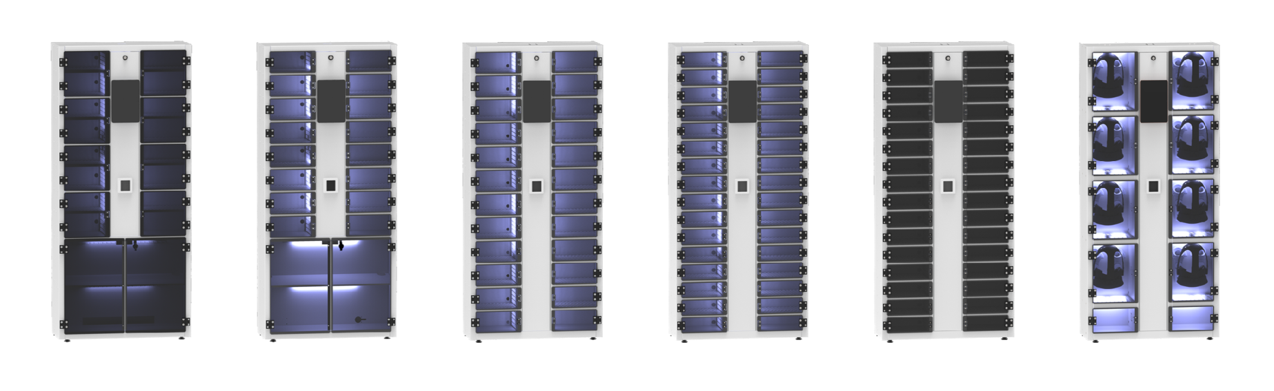 Gamme M-ASSETS : configurations modulaires côte à côte, avec désinfection UV